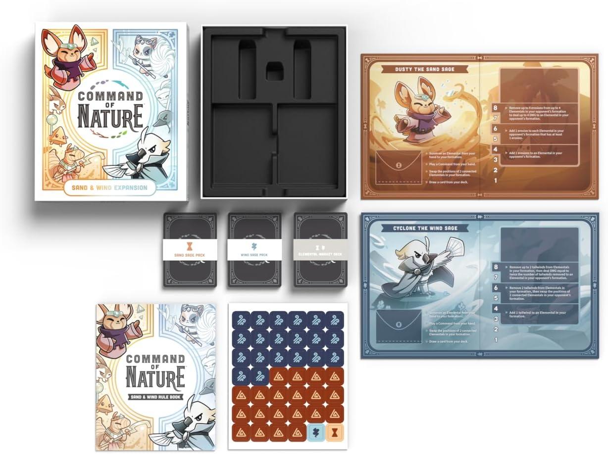 imageCommand of Nature Expansion Sand ampamp Wind Expansion A Competitive Strategic DeckBuilding Card Game for Kids Teens Adults Great for Family Game NightSand and Wind Expansion