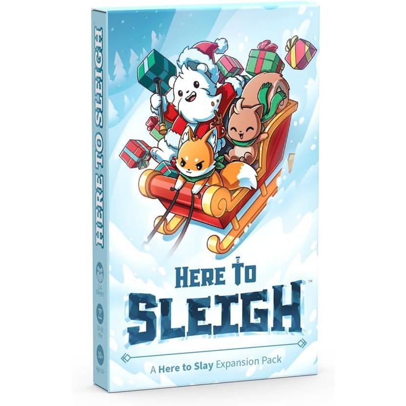 imageHere to Sleigh Holiday Expansion Pack  Designed to be added to your Here to Slay Base GameExpansion Here to Sleigh Holiday