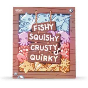 Fishy Squishy Crusty Quirky Base Game – Competitive Fishing Card Game for Kids, Teens, Adults – 2-6 Players, Ages 7+
