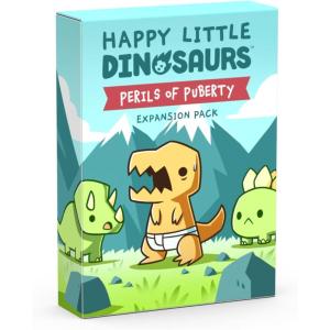 Happy Little Dinosaurs: 5-6 Player Expansion Pack – Cute card game for kids, teens, & adults – Dodge life’s disasters! – 5-6 players ages 8+ – Great for game night(Expansion: Perils of Puberty)