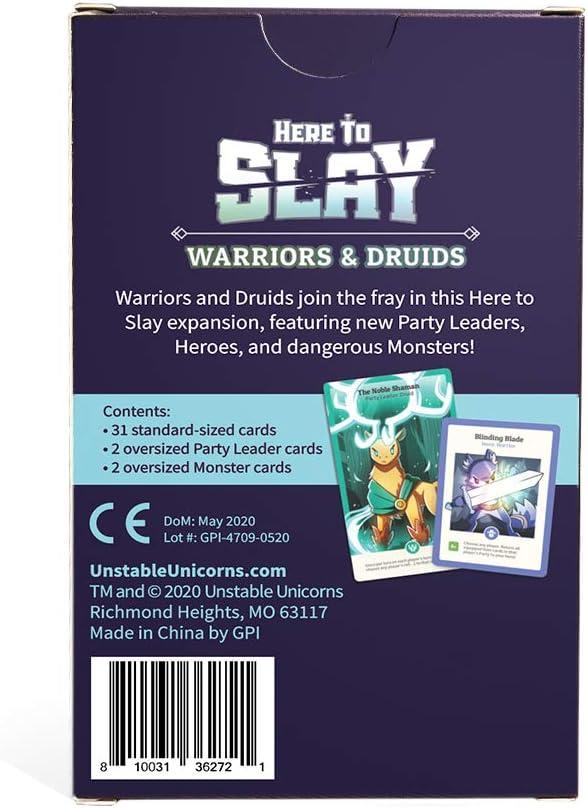 image:imageUnstable Games Here to Slay Banner Quest Expansion Pack Fantasy Adventure Strategy Game for 26 Players Ages 10 and Up Family Game Night Card Game from The Creators of Unstable UnicornsExpansion Warriors and Druids