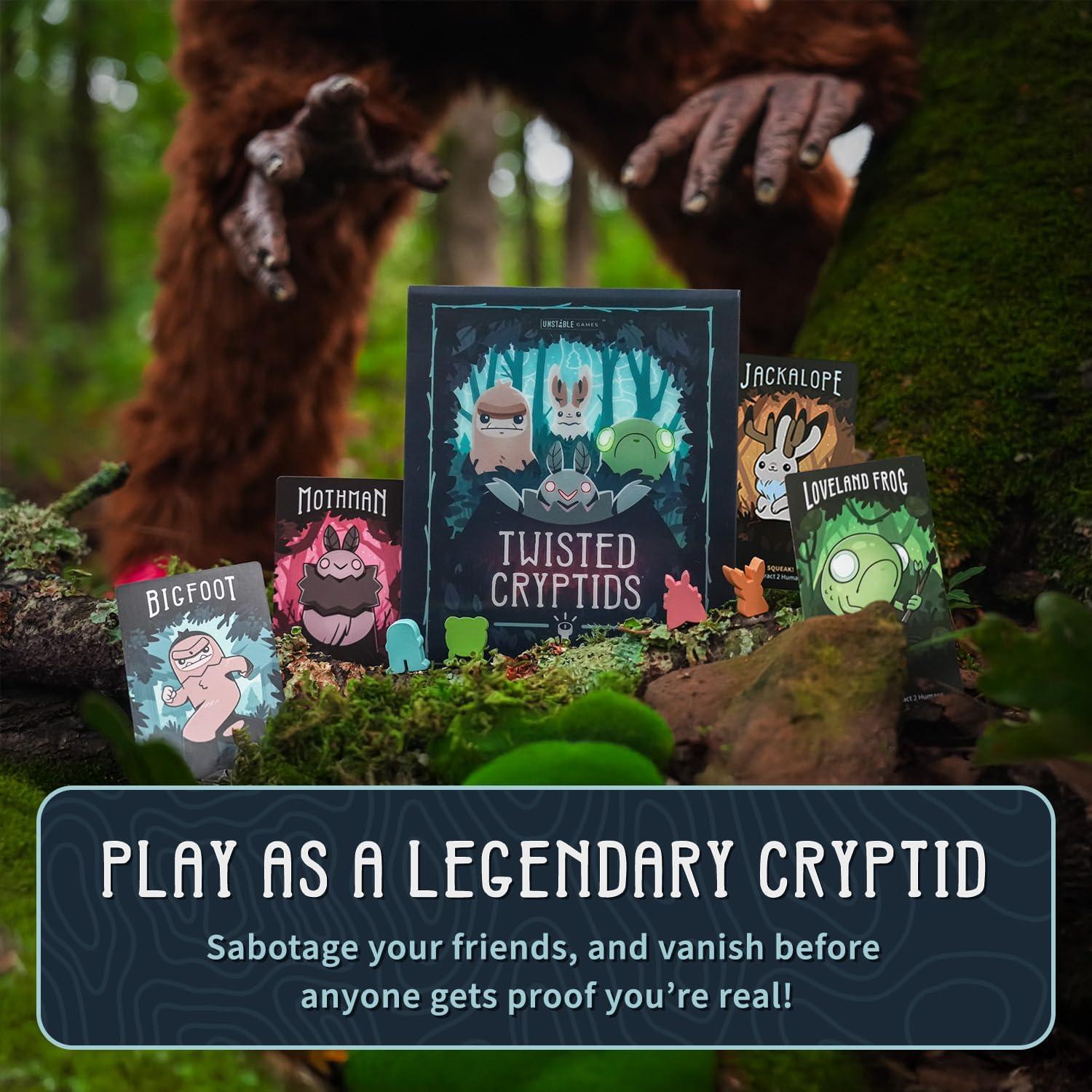 image:imageUnstable Games Twisted Cryptids The Big Twisted Box Storage Solution and Organizational Tool for Your Game and All Expansions Includes an Oversized Central Play Mat for Kids Teens and AdultsBase Game