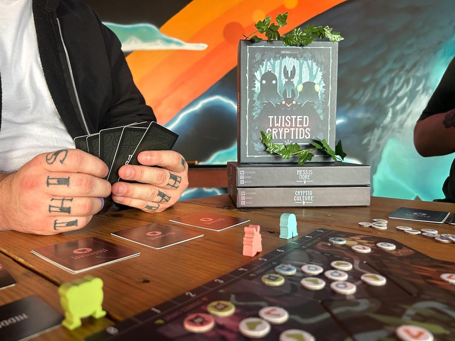 image:imageUnstable Games Twisted Cryptids The Big Twisted Box Storage Solution and Organizational Tool for Your Game and All Expansions Includes an Oversized Central Play Mat for Kids Teens and AdultsNess is More Expansion Pack