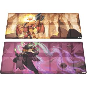 Unstable Games Here to Slay Berserkers and Necromancers Play Mat – Set of 2 Neoprene Fantasy Adventure Gaming Mats – for Kids, Teens, and Adults(Play Mat: Berserkers and Necromancers)